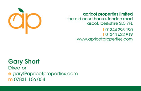 Business card for Apricot Properties