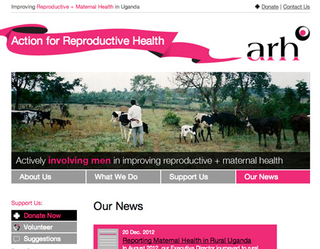 ARH Website: Our News page
