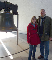 Ngaire Ackerley + Liam Dempsey at the Liberty Bell