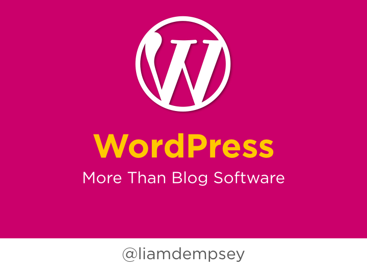 WordPress: More Than Blog Software
