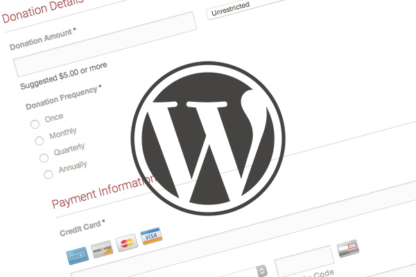 Collecting Donations with WordPress