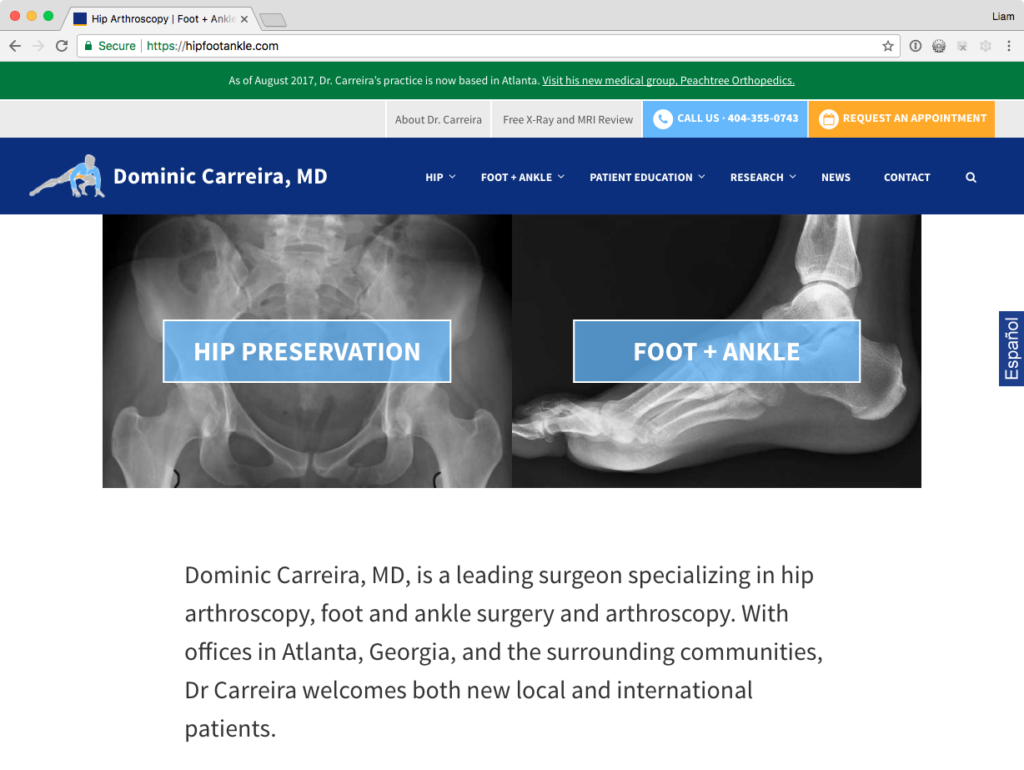 Dr. Carreira's website